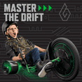 thumbnail image 2 of Huffy 20" Green Machine Drift Trike, Ages 8+ Years Old, Green/Black, Kids, Unisex, 2 of 16