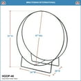 thumbnail image 4 of Achla Designs Minuteman International Large Log Holder Hoop, 51 Inch Tall, Black, 4 of 4