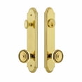 thumbnail image 3 of Grandeur Arc Tall Plate Single Cylinder One Piece Knobset with Soleil Knob, 3 of 6