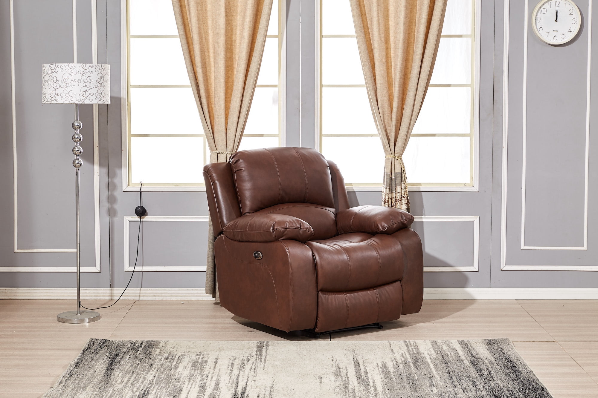 Betsy Furniture Bonded Leather Power Reclining Chair