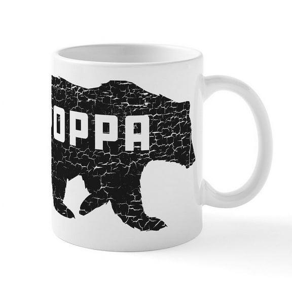CafePress - Poppa Bear Mug - 11 oz Ceramic Mug - Novelty Coffee Tea Cup