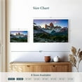 thumbnail image 4 of Elephant Stock Fitz Roy Snowy Mountain Wall Art - Horizontal Canvas Wall Art - Living Room Wall Decor - Nature Canvas - Blue And Teal Decor - 12" x 8", 4 of 8