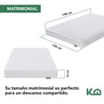 thumbnail image 5 of Colchón matrimonial KingsHouse 16cm resortes Blanco 190x135x16 cm 120 kg, 5 of 5