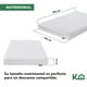 thumbnail image 5 of Colchón matrimonial KingsHouse 16cm resortes Blanco 190x135x16 cm 120 kg, 5 of 5