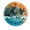 FFclock095, variant on ZXCXRQFa Silent Clocks Forest Wooden House Colorful Wall Clock Silent 10 Inch Round Decorative Battery Operated Non Ticking Wood Quiet Clocks for Bedroom Office School Home