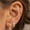 Style B, variant on LAURITAMI 20G Hypoallergenic Earring Jacket Stacks Flat Back Earrings Dainty Huggie Hoop Cartilage Helix Earring Jacket, Fashion Accessories Western Jewelry Gifts