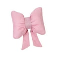 thumbnail image 1 of Almohada para el cuello con lazo de mariposa para coche, reposacabezas con lazo, cómoda para conducir en la oficina rosa, 1 of 9