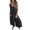 122-Black, variant on HSHMT Full Slip For Women Solid Color Jumpsuit Women's 2025 Summer New Cotton And Linen Pocket Loose Casual Suspender Jumpsuit