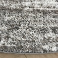thumbnail image 3 of SAFAVIEH Penelope Yazmin Abstract Shag Area Rug, Grey/Ivory, 6'7" x 6'7" Round, 3 of 10
