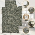 thumbnail image 3 of Ottomanson US ARMY Camouflage Non-Slip Rubberback 3x5 Machine Washable Area Rug, 3'3" x 5', Green, 3 of 8