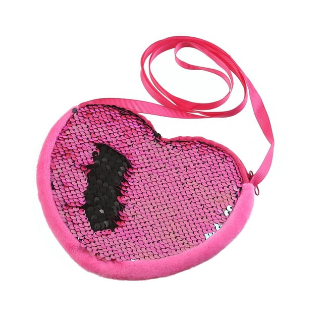 Mini Sac à Bandoulière en Forme de Cœur pour Petites Filles