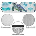 thumbnail image 6 of GarronmavisTie-Dye Turtle Windshield Sun Shade for Jeep Wrangler JK JKU JL JLU1997-2024,Window Sun Visor for UV Rays & Heat Protection Easy to Install Heat Reflector-Keep Your Vehicle Cool, 6 of 6