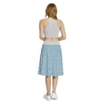 thumbnail image 5 of Women's Geometric Retro Interlacing Pattern A-line Printed Skirt Casual Wear, XL, Cobalt Blue and White, by Ambesonne, 5 of 6