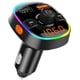 thumbnail image 1 of Transmisor FM Bluetooth para automóvil, receptor de radio/adaptador de audio con cargador dual para automóvil, carga de soporte, 1 of 5