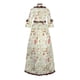 thumbnail image 3 of Vestido Retro de Mujer Vintage de Manga Larga Con Cuello Cuadrado Estampado de Corte Vintage Vestido de Noche Vestido de Fiesta Falda Gran Manga Acampanada Vestido Con Lazo Con Volantes Odeerbi  ODB115529, 3 of 5