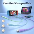 thumbnail image 3 of RHEA- Menosupp 3 Pack 6 Ft Usb C Cable,60W Type C Fast Charging Cable Multicolor, 3 of 6