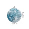 thumbnail image 2 of Bwiyojiz Home Decor Christmas Balls Ornaments Shatterproof Hanging for Xmas Tree Holiday Wedding Mardi Gras Party, Gifts for Family, Blue, 2 of 5