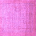 thumbnail image 1 of Ahgly Company Indoor Square Abstract Purple Modern Area Rugs, 4' Square, 1 of 4