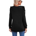 thumbnail image 4 of UVN Long Sleeve T Shirt for Women Crewneck Shirts Fall Tunic Pullover Tops, 4 of 6