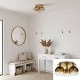 thumbnail image 3 of SC13282GD Artcraft Lighting Morning Mist - 3 Light Semi-Flush Mount, 3 of 5