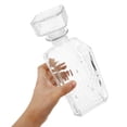 thumbnail image 2 of Decantador de vino, aireador de vino, botellas con tapón geométrico hermético, recipiente de vidrio de 1000 ml para licor, dispensador de whisky para realzar el sabor y el aroma del vino tinto, 2 of 7