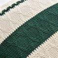 thumbnail image 4 of Funda de almohada Fancy Homi, color verde oscuro, estilo bohemio, 60 x 60 cm, juego de 2, 4 of 8