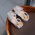 thumbnail image 4 of Zapatos de princesa con perlas para niños, sandalias de verano para bebés, zapatos de baile con mariposas para niñas, 4 of 5