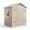 Light Brown, variant on GOCAPTAIN 6x4 FT Outdoor Storage Shed Patio Storage Box – Waterproof Plastic Storage Unit with Floor, Lockable Door, Window & Sloped Roof – for Backyard, Tools, Bike, Easy Assembly - Light Gray