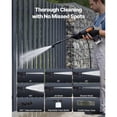 thumbnail image 5 of KFFKFF Cordless Pressure Washer, 1200 PSI MAX Portable Cleaner with Brushless Motor, Dual Batteries, Multi-Function Nozzle & Water Hose, Adjustable Speeds, Handheld Washer, 5 of 9