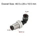 thumbnail image 2 of Codos de bloqueo de empuje de tubo de 6 mm de 2 extremos, accesorio de aire de unión de mamparo en forma de L M14, 2 of 3