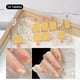 thumbnail image 1 of Pegatinas de uñas sin hornear con diseño de purpurina rosa, adhesivo de Color sólido de estilo francés, cubierta completa, deslizador de tira de uñas, calcomanías de manicura DIY, 1 of 7