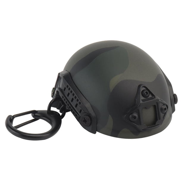 Llavero con abrebotellas para casco, mochila para senderismo al aire libre, llaveros (CP negro)