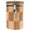 Checkered, variant on Hinged Cylindrical Bamboo Container - 7.5" x 5.25" - Checkered - 1 Unit