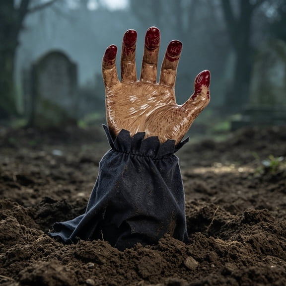 Halloween Moving Hand Toy Sound Activated Crawling Ghost Hand Prank Decoration for Home, Party,Indoor Props