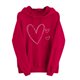 thumbnail image 4 of RKSTN Valentine Gift Woem's Valentines Heart Print Hoodies Plus Size Drawstring Hooded Sweatshirt Top Womens Casual Solid Overszied Graphic Printed Loose Comfy Hood Fall Spring Clothes, 4 of 6