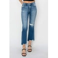 thumbnail image 3 of Risen Jeans - Mid-Rise Frayed Step Hem Ankle Straight Jeans (29" Inseam) - RDP5785, 3 of 7
