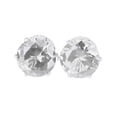 thumbnail image 2 of Soumake Ear Studs Elegant All Match Cubic Zirconia Round Exquisite Earrings For Dating Fashion, 2 of 8