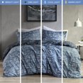 thumbnail image 5 of Comfort Spaces Juego De Funda De Edredón Doble – Ropa De Cama De Dormitorio Azul Para Todas Las Estaciones, Funda De Edredón Reversible De 2 Piezas Ultra Suave Con 1 Cierre De Botón A Juego, Lavable A, 5 of 5