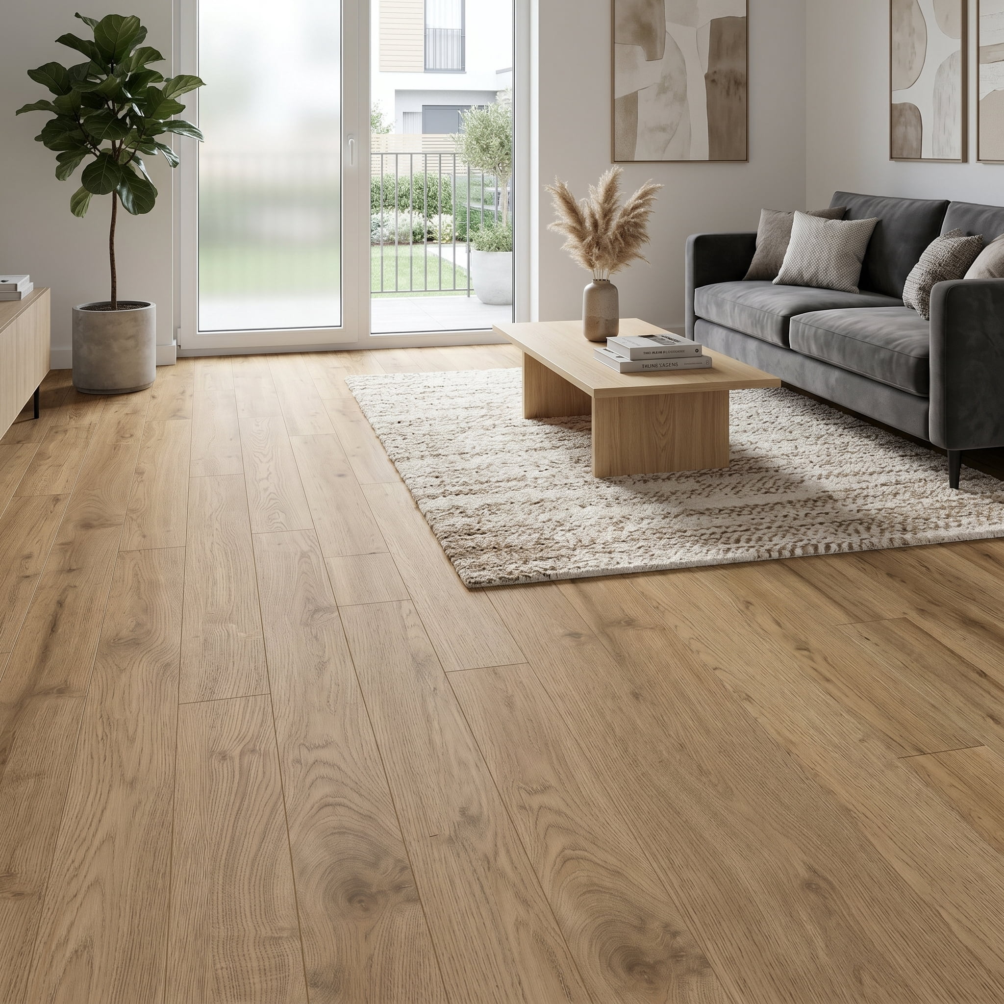 PVC Peel and Stick Flooring, 36"x6" Planks, 60 Pieces, Waterproof, Scratch Resistant, DIY Installation