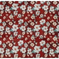 thumbnail image 4 of oneOone Cotton Poplin Twill Red Fabric Sunflower Floral Dress Material Fabric Print Fabric By The Yard 56 Inch Wide, 4 of 4