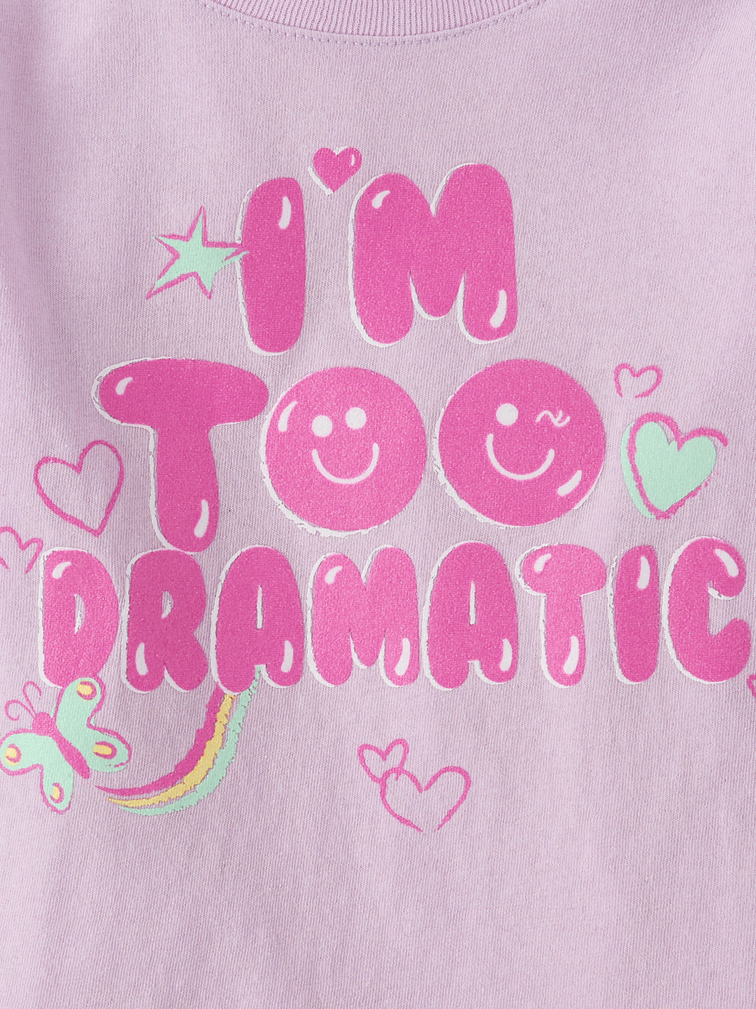 The Children's Place Toddler Girls Long Sleeve Positivity Graphic Tee, 3-Pack, Sizes 6M-5T