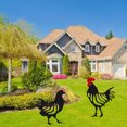thumbnail image 2 of Decoración creativa de jardín, tarjeta de inserción de pollo negro acrílico, decoración de césped de jardín, 2 uds. ER, 2 of 5