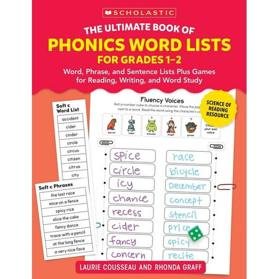 The Ultimate Book of Phonics Word Lists: Grades 1-2, (Paperback)