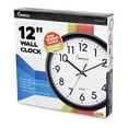 thumbnail image 2 of Impecca WCW12M1K 12 Inch Quiet Movement Wall Clock - Black, 2 of 2