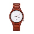 thumbnail image 1 of Montre en Bois pour Hommes Cadran Rond Affichage Analogique Montres-Bracelets à Quartz, 1 of 8
