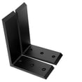 thumbnail image 4 of Kojem 2 Countertop L Bracket 6 x 8 Inch Hidden Support Brackets Heavy Duty Black Steel Bar Top / Granite / Concrete / Wood  Corbel Lot L Shelf, 4 of 7