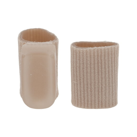 Unique Bargains 2 Pcs Rectangle Toe Protector Prevent Pain for Corns Blisters Small Skin Color SEBS