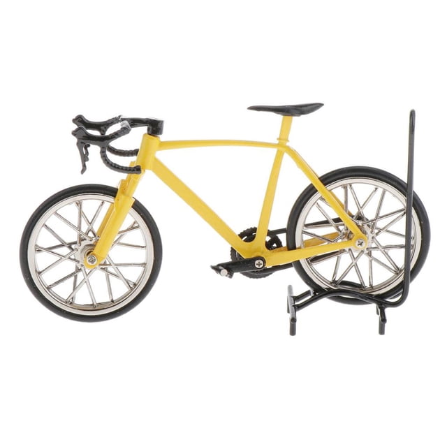 Bicicleta de carretera Mini bicicleta modelo decoración Zulema Amarillo