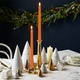 thumbnail image 6 of XINAOBAOLUO 11.8 inch Orange Christmas candles Sticks Unscented Taper Candles luxury Pack of 4, 6 of 7