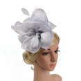 thumbnail image 1 of Bandeau Multicolore pour Femmes, Bandeau de Fête de Thé, Clip à Cheveux pour Mariage, Cocktail Derby, 1 of 5